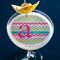 Colorful Chevron Printed Drink Topper - Large - In Context