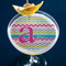 Colorful Chevron Printed Drink Topper - XLarge - In Context