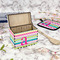 Colorful Chevron Recipe Box - Full Color - In Context