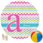 Colorful Chevron Round Beach Towel (Personalized)