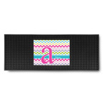 Colorful Chevron Rubber Bar Mat (Personalized)