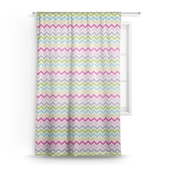 Colorful Chevron Sheer Curtain - 50"x84"