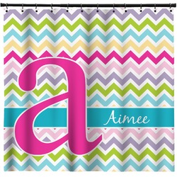 Colorful Chevron Shower Curtain - 71" x 74" (Personalized)