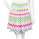 Colorful Chevron Skater Skirt - 2X Large