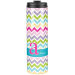 Colorful Chevron Stainless Steel Skinny Tumbler - 20 oz (Personalized)