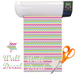 Colorful Chevron Vinyl Sheet (Re-position-able)