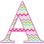 Colorful Chevron Letter Decal - Small (Personalized)