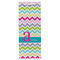 Colorful Chevron Wine Gift Bag - Gloss - Front