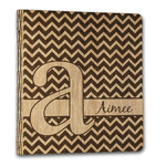 Colorful Chevron Wood 3-Ring Binder - 1" Letter Size (Personalized)