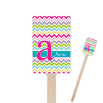 Colorful Chevron Rectangle Wooden Stir Sticks (Personalized)