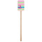 Colorful Chevron Wooden 6.25" Stir Stick - Rectangular - Single Stick