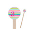 Colorful Chevron Wooden 6" Stir Stick - Round - Closeup