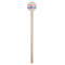 Colorful Chevron Wooden 7.5" Stir Stick - Round - Single Stick