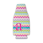 Colorful Chevron Zipper Bottle Cooler (Personalized)