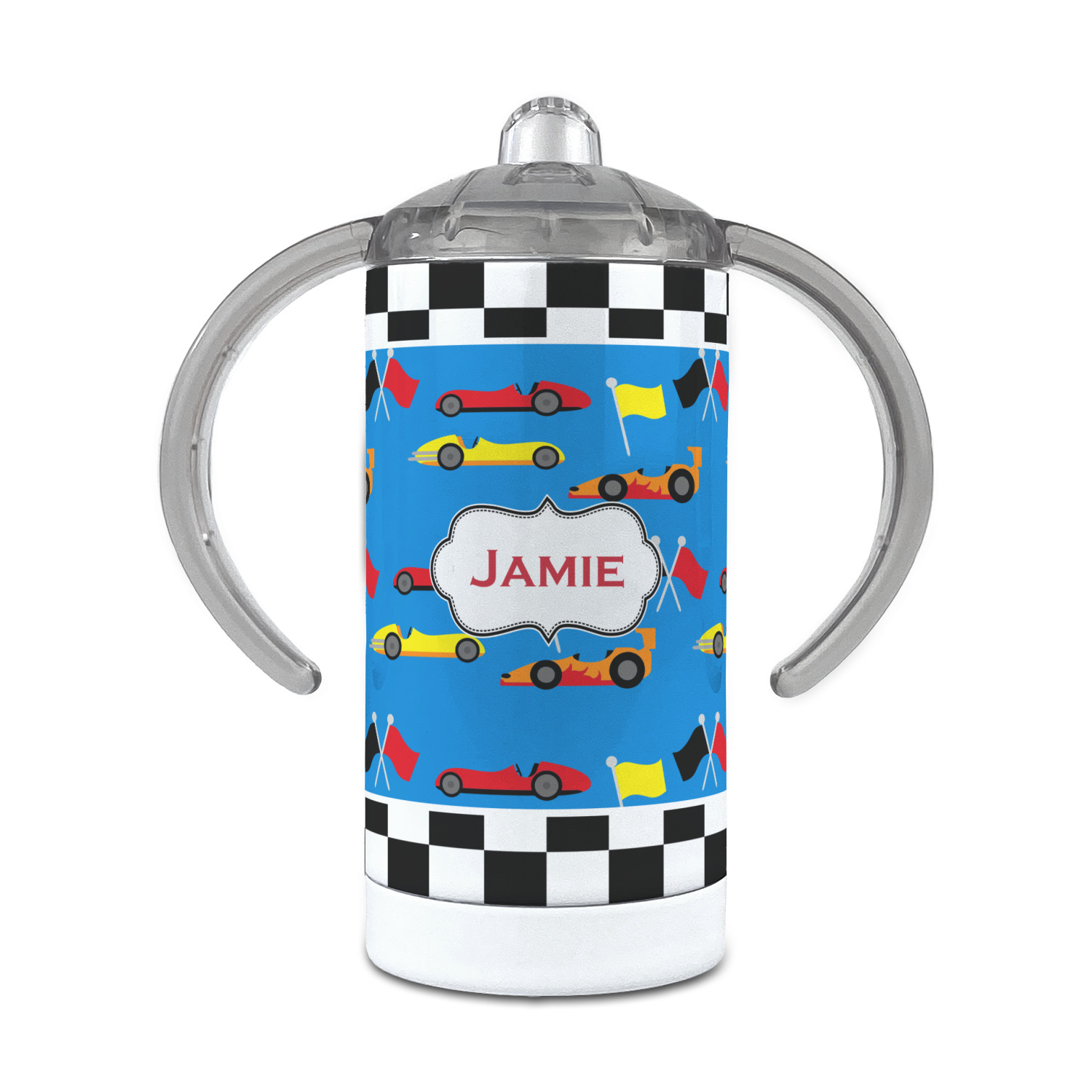 Custom/Personalized 12oz Kids Sippy Cup Stainless Steel Spill