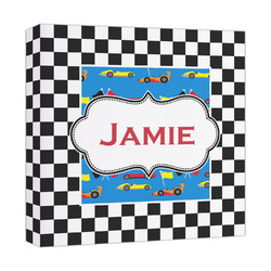 Checkers & Racecars Canvas Print - 12x12 (Personalized)