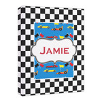 Checkers & Racecars Canvas Print - 16x20 (Personalized)