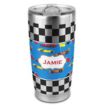 Checkers & Racecars 20oz Stainless Steel Double Wall Tumbler - Full Print (Personalized)