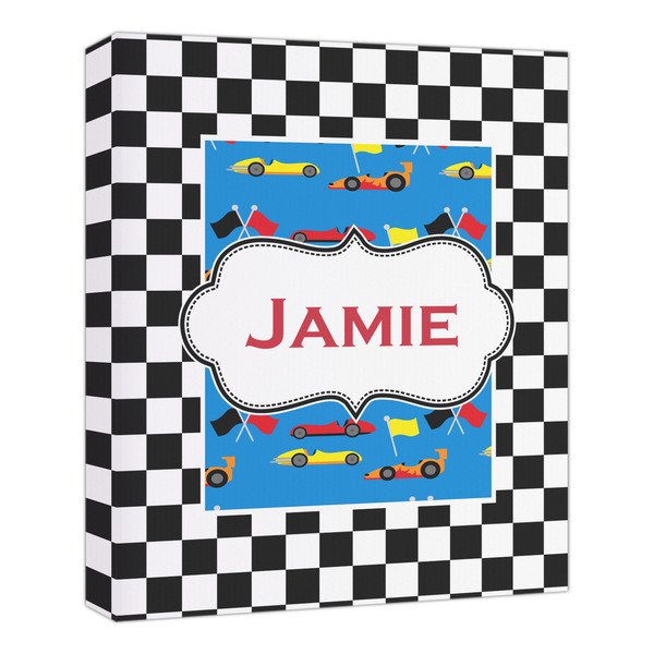 Custom Checkers & Racecars Canvas Print - 20x24 (Personalized)