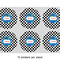 Checkers & Racecars 3" Multipurpose Round Labels - Sheet