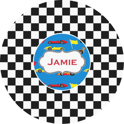 Checkers & Racecars Multipurpose Round Labels - 3" (Personalized)