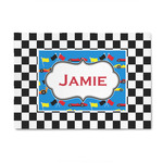 Checkers & Racecars 4' x 6' Patio Rug (Personalized)