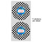 Checkers & Racecars 5" Multipurpose Round Label - Sheet