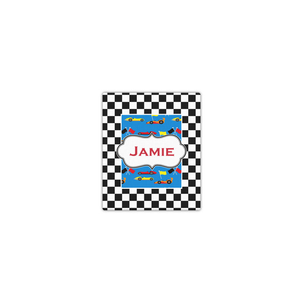 Custom Checkers & Racecars Canvas Print - 8x10 (Personalized)