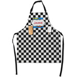 Checkers & Racecars Apron With Pockets w/ Name or Text