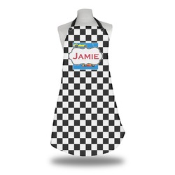 Checkers & Racecars Apron w/ Name or Text