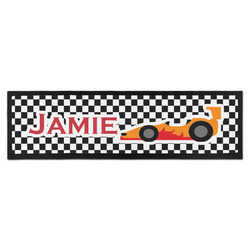 Checkers & Racecars Bar Mat - Large (Personalized)