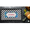 Checkers & Racecars Bar Mat - Small - LIFESTYLE