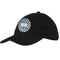 Checkers & Racecars Baseball Cap - Black (Personalized)