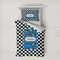 Checkers & Racecars Bedding Set- Twin XL Lifestyle - Duvet