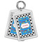 Checkers & Racecars Bling Keychain - MAIN