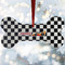 Checkers & Racecars Ceramic Dog Ornaments - Parent