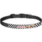 Checkers & Racecars Dog Collar - Large - Front