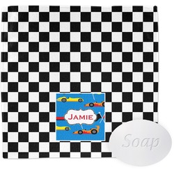 Checkers & Racecars Washcloth (Personalized)