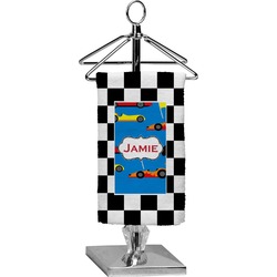 Checkers & Racecars Finger Tip Towel - Full Print (Personalized)