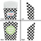 Checkers & Racecars French Fry Favor Box - Front & Back View