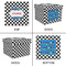 Checkers & Racecars Gift Boxes with Lid - Canvas Wrapped - Small - Approval