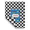 Checkers & Racecars House Flags - Double Sided - FRONT FOLDED