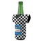 Checkers & Racecars Jersey Bottle Cooler - ANGLE (on bottle)