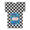 Checkers & Racecars Jersey Bottle Cooler - BACK (flat)