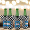 Checkers & Racecars Jersey Bottle Cooler - Set of 4 - LIFESTYLE