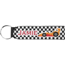 Checkers & Racecars Neoprene Keychain Fob (Personalized)