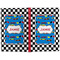 Checkers & Racecars Large Hard Cover Journal - Apvl