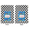 Checkers & Racecars Large Laundry Bag - Front & Back View