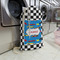 Checkers & Racecars Large Laundry Bag - In Context