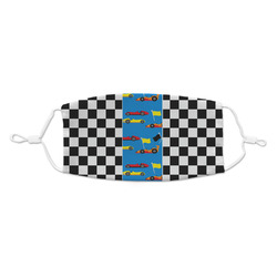 Checkers & Racecars Kid's Cloth Face Mask - Standard
